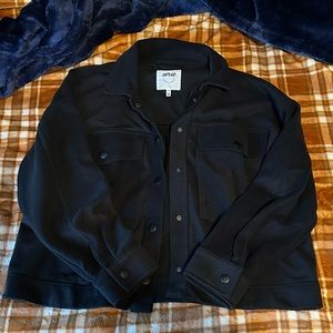 Aerie Fleece Cropped Shacket